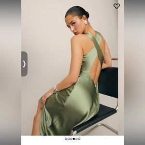 Reformation Cassette Dress Size 4 in Avocado